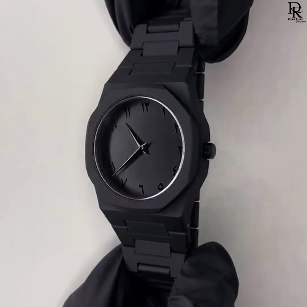 Arabic Aura Men & Women Stylish Slim Business Watch with Arabic Numeric Dial (With Box)
