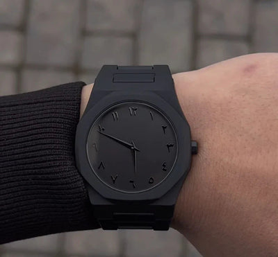 Arabic Aura Men & Women Stylish Slim Business Watch with Arabic Numeric Dial (With Box)